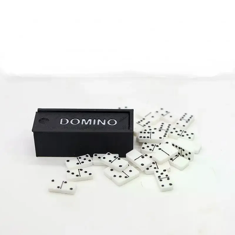 Miniature Scale Model Domino Set; 1:12 Learning Toy for Building Dollhouse Accessories