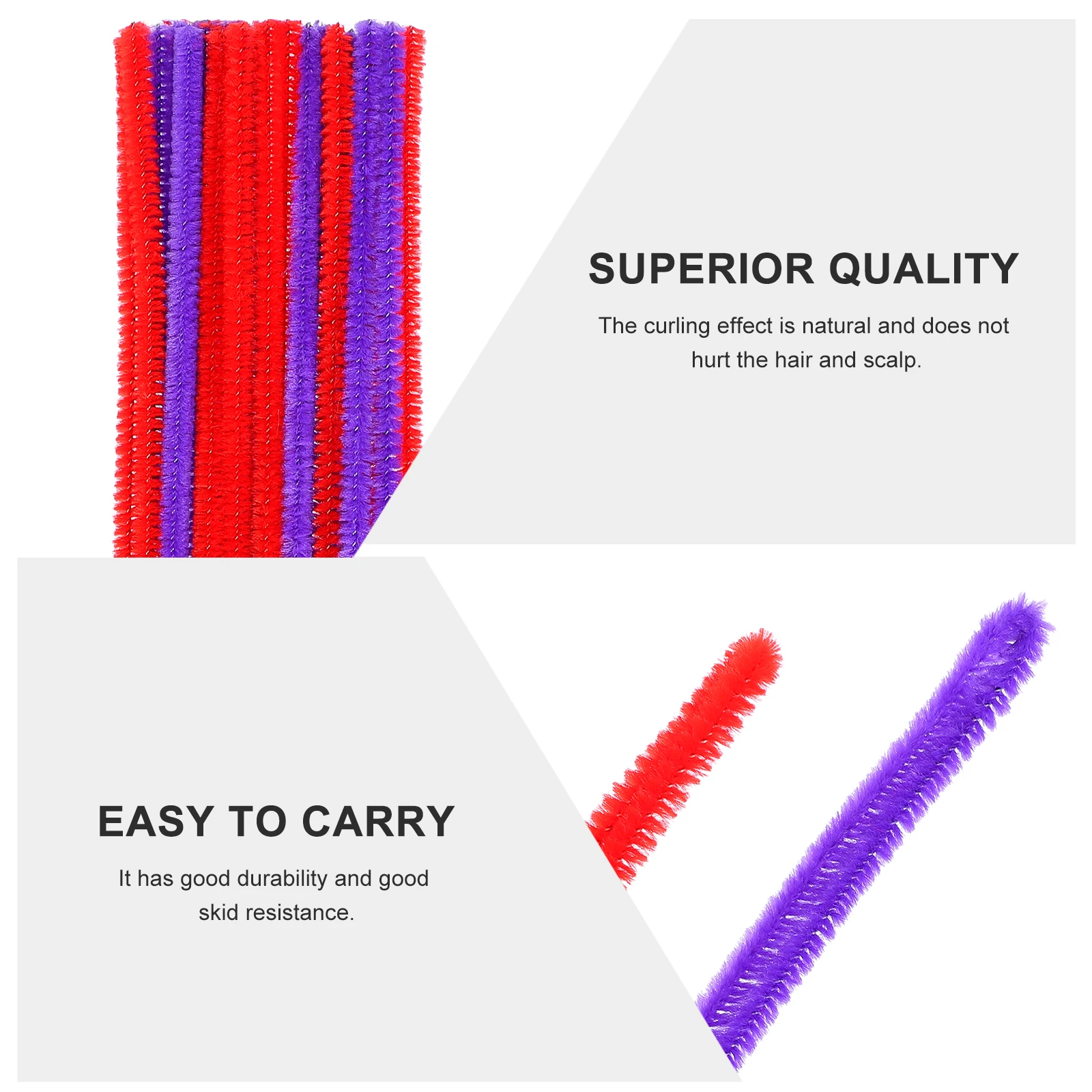 

180pcs Perm Rods Curling Hairdressing Wire Wrapped Non Durable Random Colors 10 Packs Fine Long DIY Hairstyles