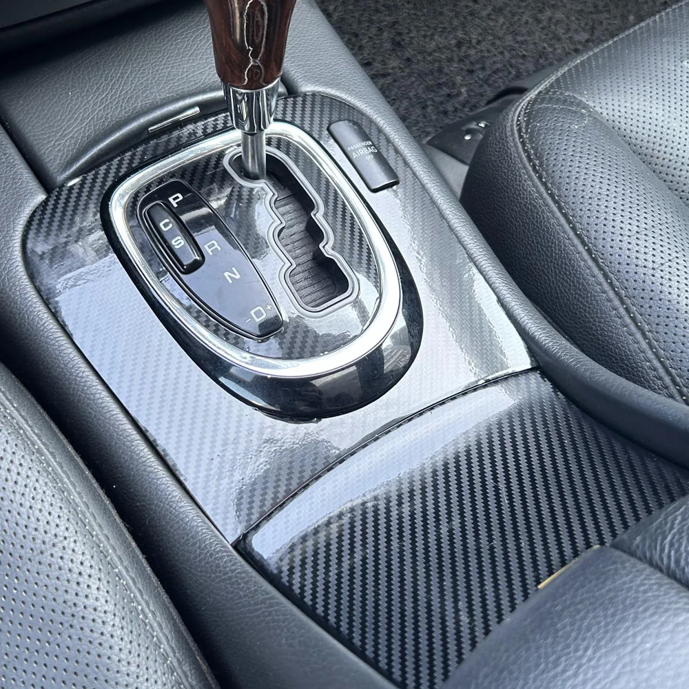 For Mercedes S Class W220 2000-06 Interior Central Control Panel Door Handle Carbon Fiber Stickers Decals Car styling Accessorie