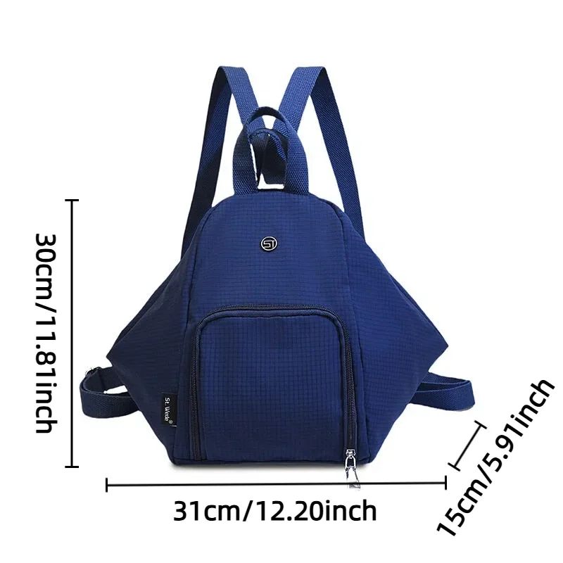 حقيبة ظهر كاجوال متعددة الاستخدامات بلون سادة، حقائب كروس عصرية ذات سعة كبيرة، حقيبة كتف للركاب متعددة الوظائف