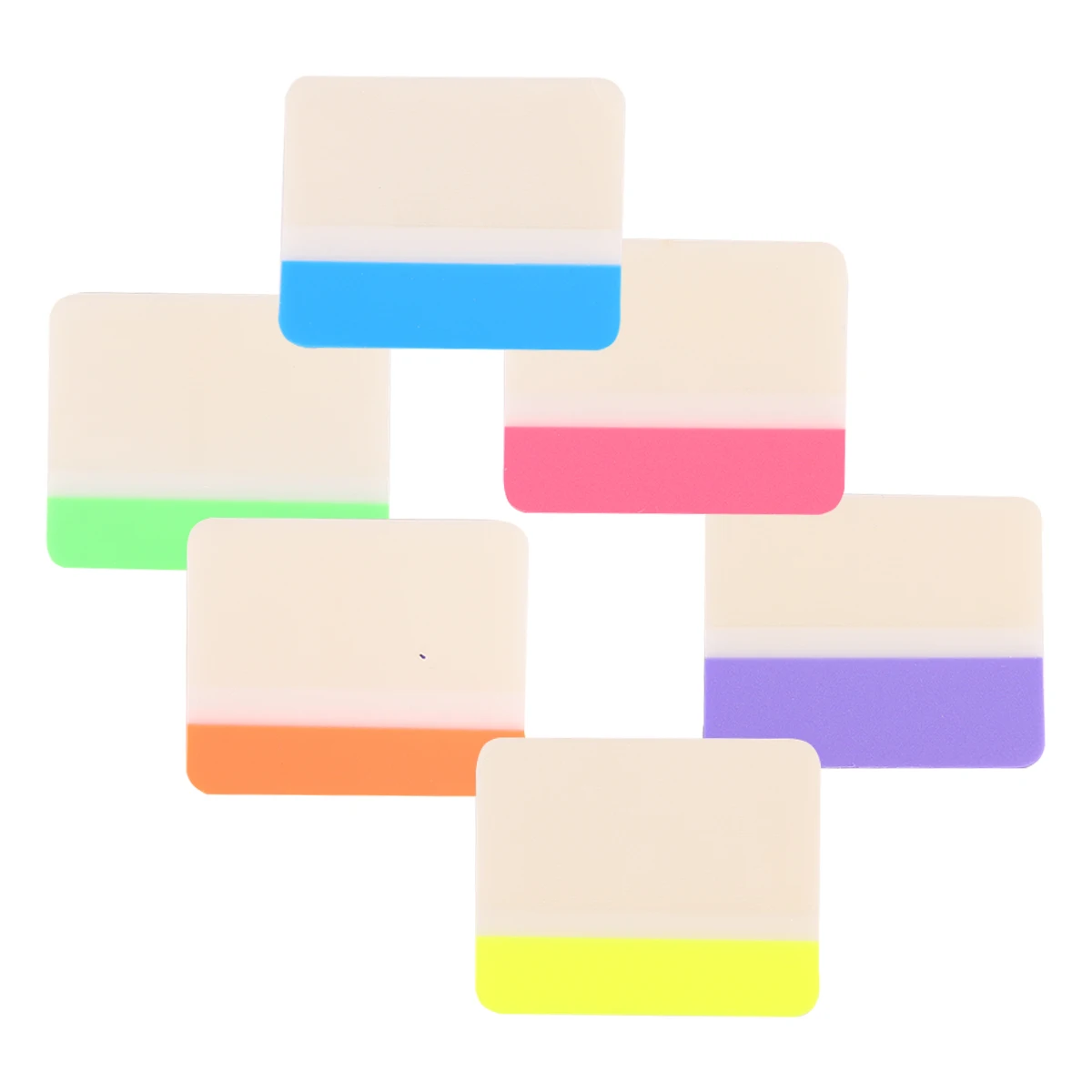 4pcs Colorful For Students Note Labels Index Stickers Reminder Planner Notebook Diary Use Gift Friends