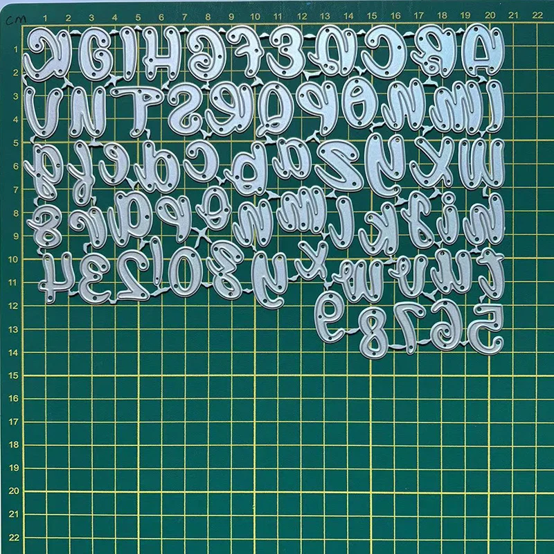 (9 Styles) 26 English Alphabet Letters Metal Cutting Dies DIY Scrapbooking Paper Photo Album Crafts Mould Cards Punch Stencils