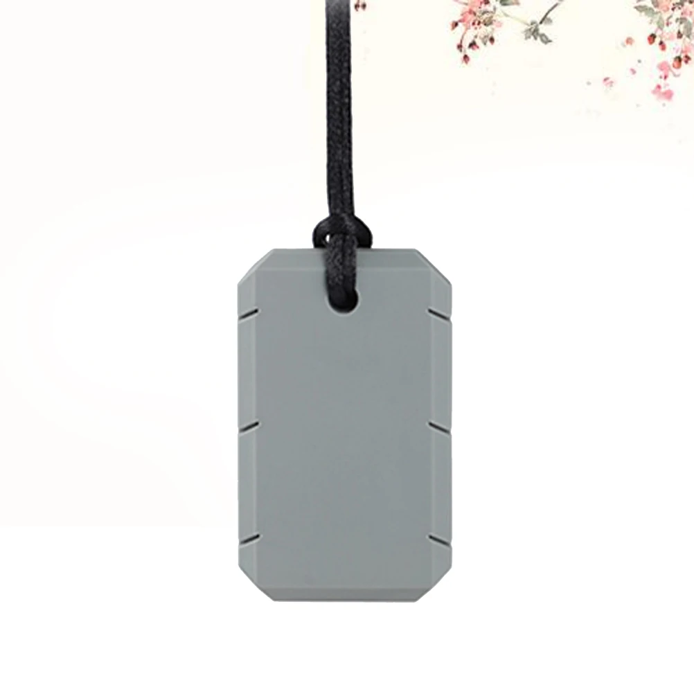 

прочный силиконовый прорезыватель для детей, мягкая текстурированная подвеска, подвесное ожерелье для прорезывания зубов, тренировка моляров, комфорт жевания