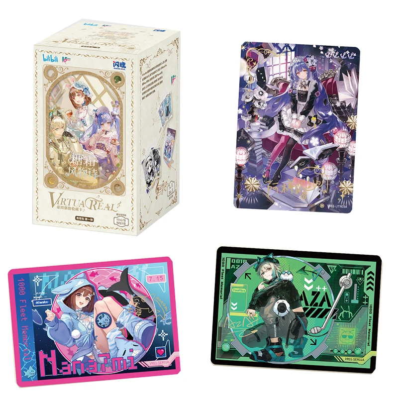 2025 Flash Soul  Virtual Idol Collection Card Wonderland Pack First Collection Card Blind Box Boy Girl Gift Toy
