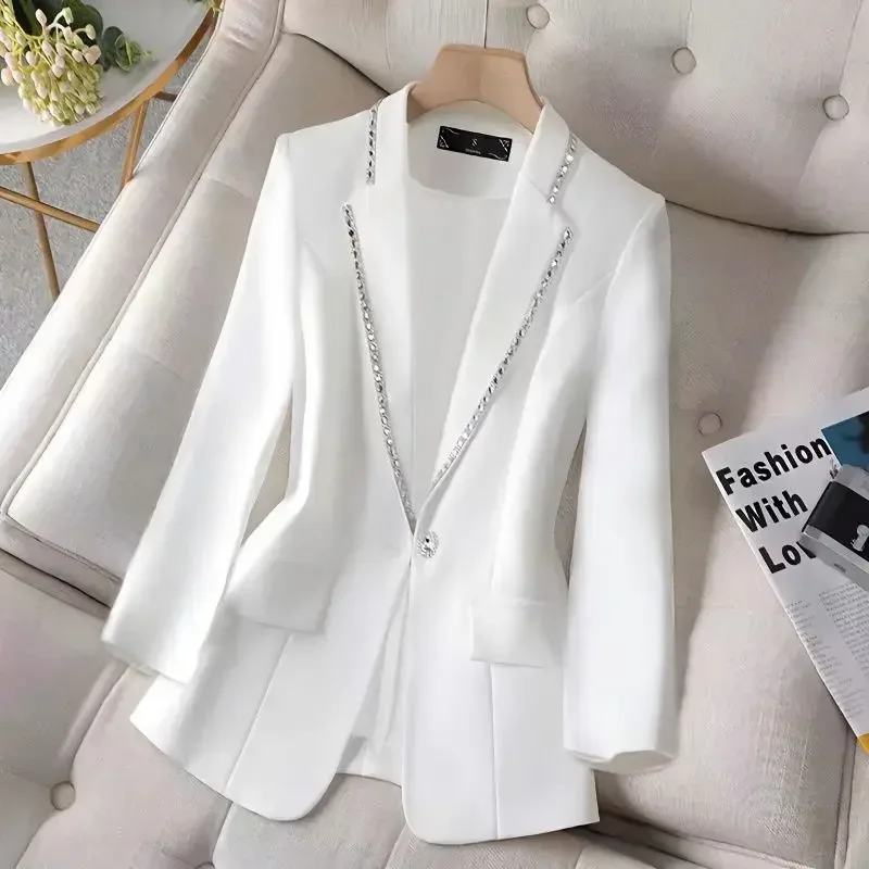 Skinny Crop Blazer Woman Solid Jacket Slim Outerwears Korean Fall 2025 New Arrivals Youthful Clothes In Short Coats for Women