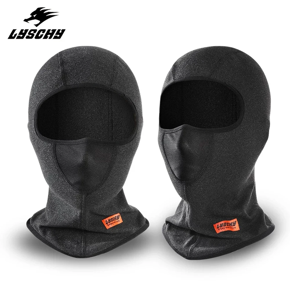 

LYSCHY Winter Motorcycle Mask Fleece Thermal Face Mask Plus Velvet Warm Liner Bib Moto Riding Balaclava Short Motocross Ski Mask