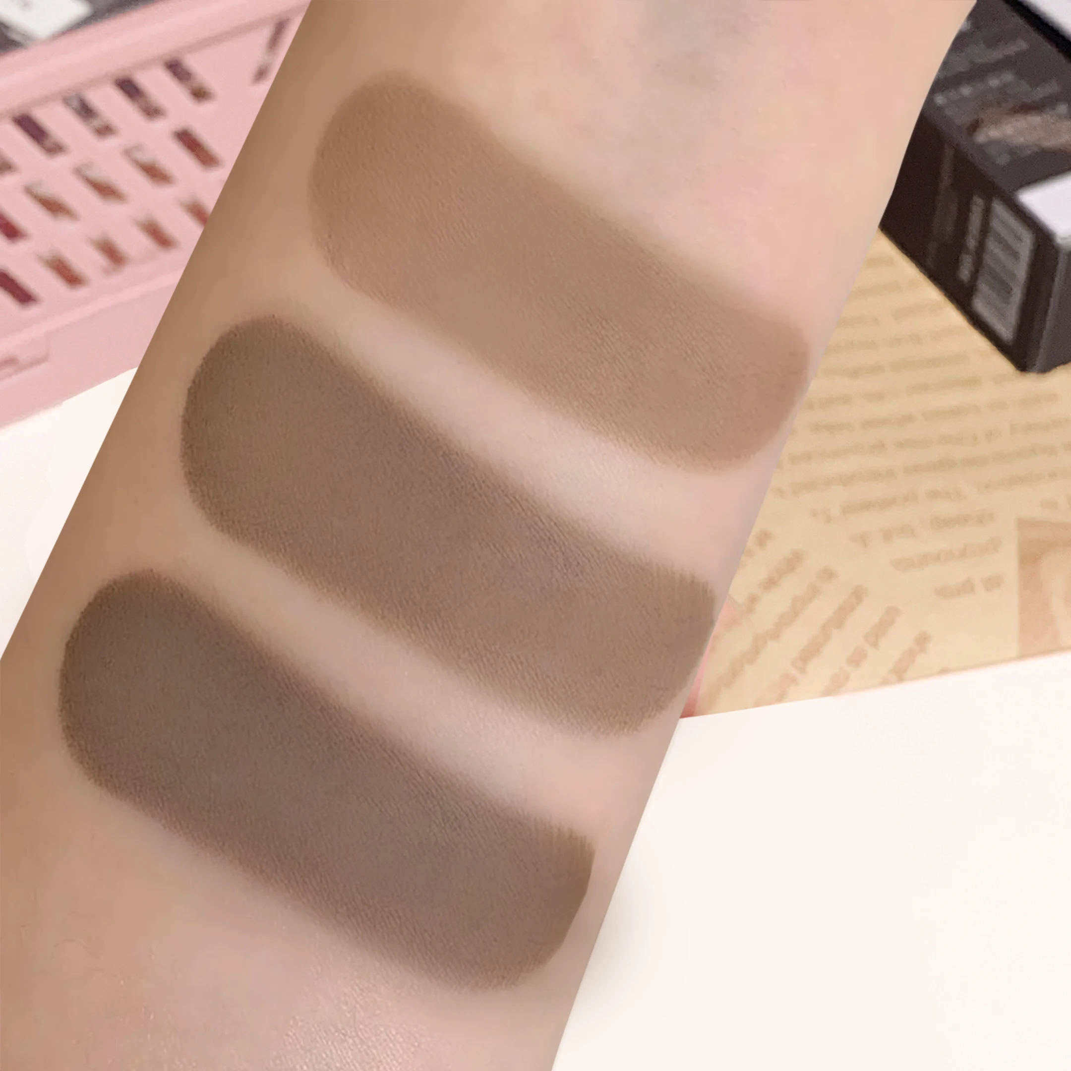 生え際を埋めるアーティファクト、防水、汗に強く、メイクに強い、髪の継ぎ目を自然に飾る