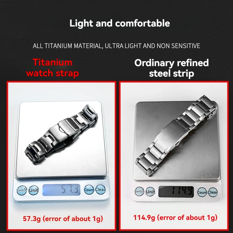 حزام سبائك التيتانيوم لسلسلة كاسيو PROTREK PRG-110Y/C/PRW-1300Y/PRG-130Y/PRW-1500Y ملحقات حزام الساعات من السيليكون الراتنج للرجال #3