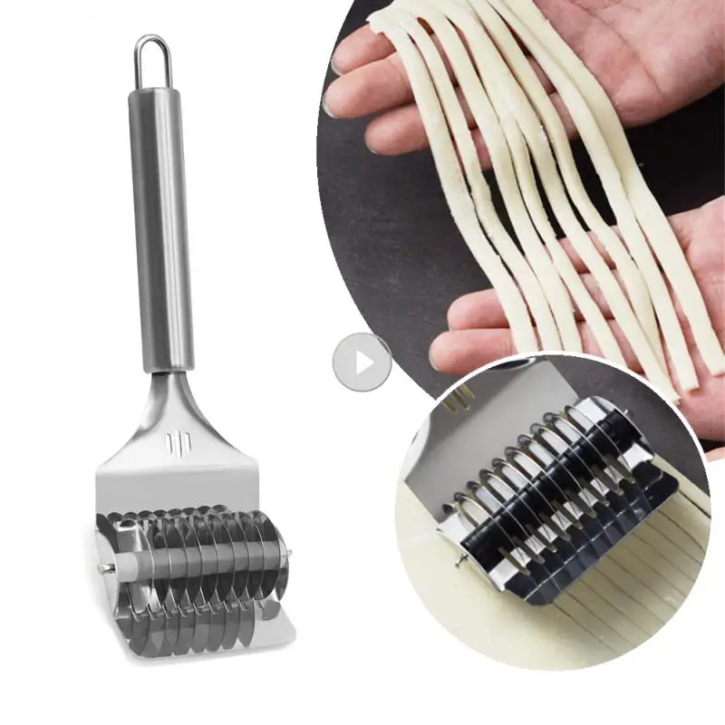 Stainless Steel Manual Noodle Cutter Rolling Spaghetti Maker Pressing Pasta Machine Kitchen Shallot Knife Cooking Accessories