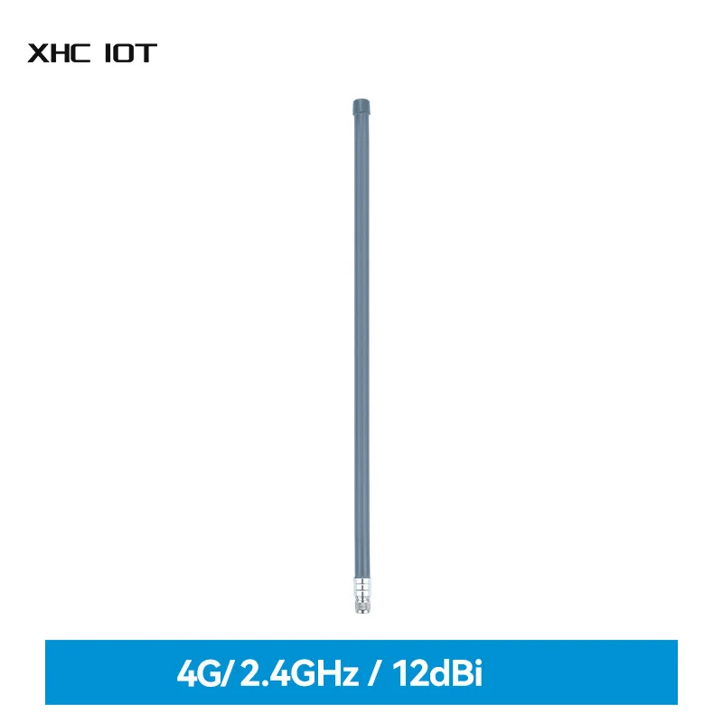 Fiberglass Antenna N-J Up to 12dBi 2.4GHz 4G Full Band Omnidirectional Radiation Vertical Polarization XHCIOT TX2400/4G-BLG-120