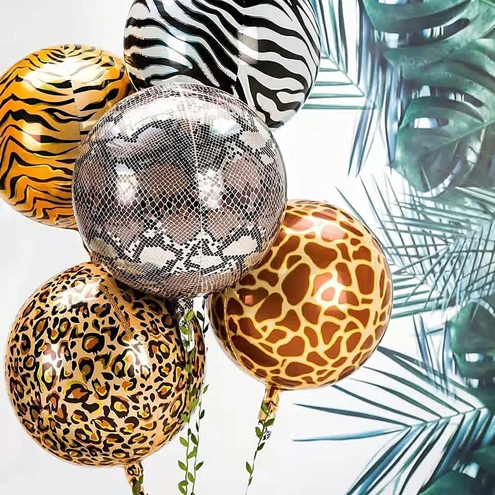 Dschungel Safari Geburtstag Dekore Folie Tier Ballon Salbei Grün Folie Geburtstag Nummer 0-9 Luftballons Kinder Safari Party liefert Gefälligkeiten – Detail 21