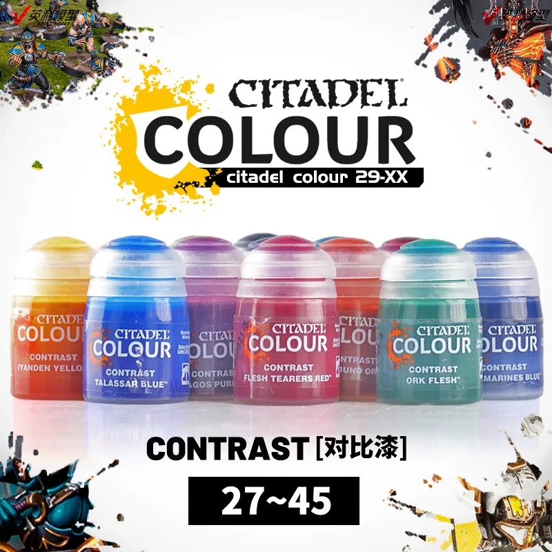 Comparison Paint Model Water Based Hand Painted Special Paint 29-46 29-68