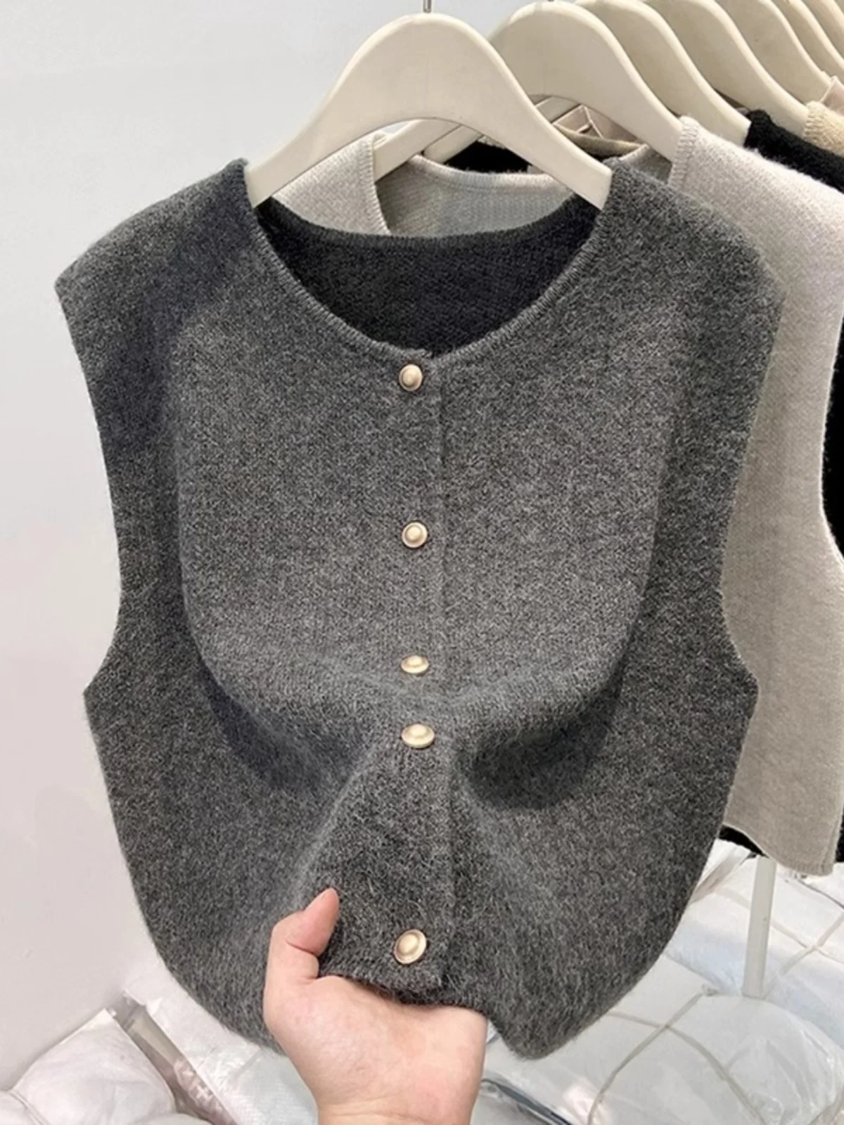 Faionable محبوك سترة طبقات علوية ملابس خارجية ربيع الخريف جديد Sle الملابس النسائية لينة الكورية فضفاضة تناسب تخفيف الرياح