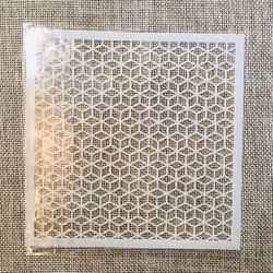 13cm Cube Geometric DIY Layering Stencils Wall Painting Scrapbook Coloring Embossing Album Decorative Template