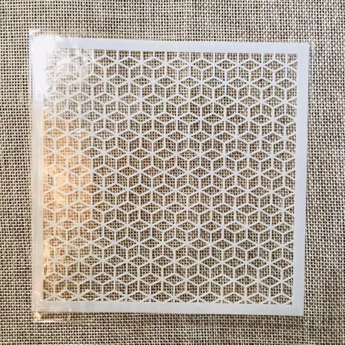 13cm sześcian geometryczny DIY warstwowy szablony do malowania ścian kolorowanka szablony do albumu szablon do dekoracji