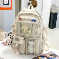 Mochila para niñas, lindas mochilas escolares para estudiantes, adolescentes, niñas, bolsillos, mochila para ordenador portátil para mujeres