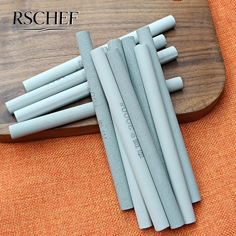 Portable Round Oilstone Strip Knife Sharpening Stone Abrasive Grinding Polishing Tool for Kitchen Knives And Tools