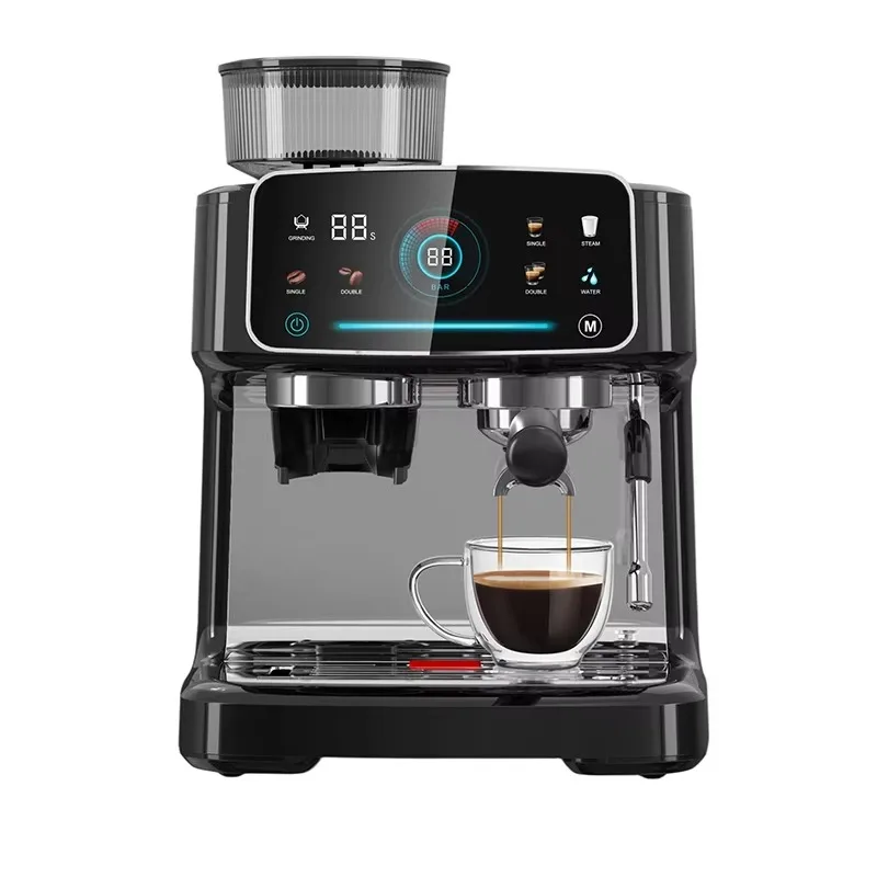 

Upgraded Version High-efficiency Extraction High-power Espresso Machine Commercial Household Grinding Coffee Machine