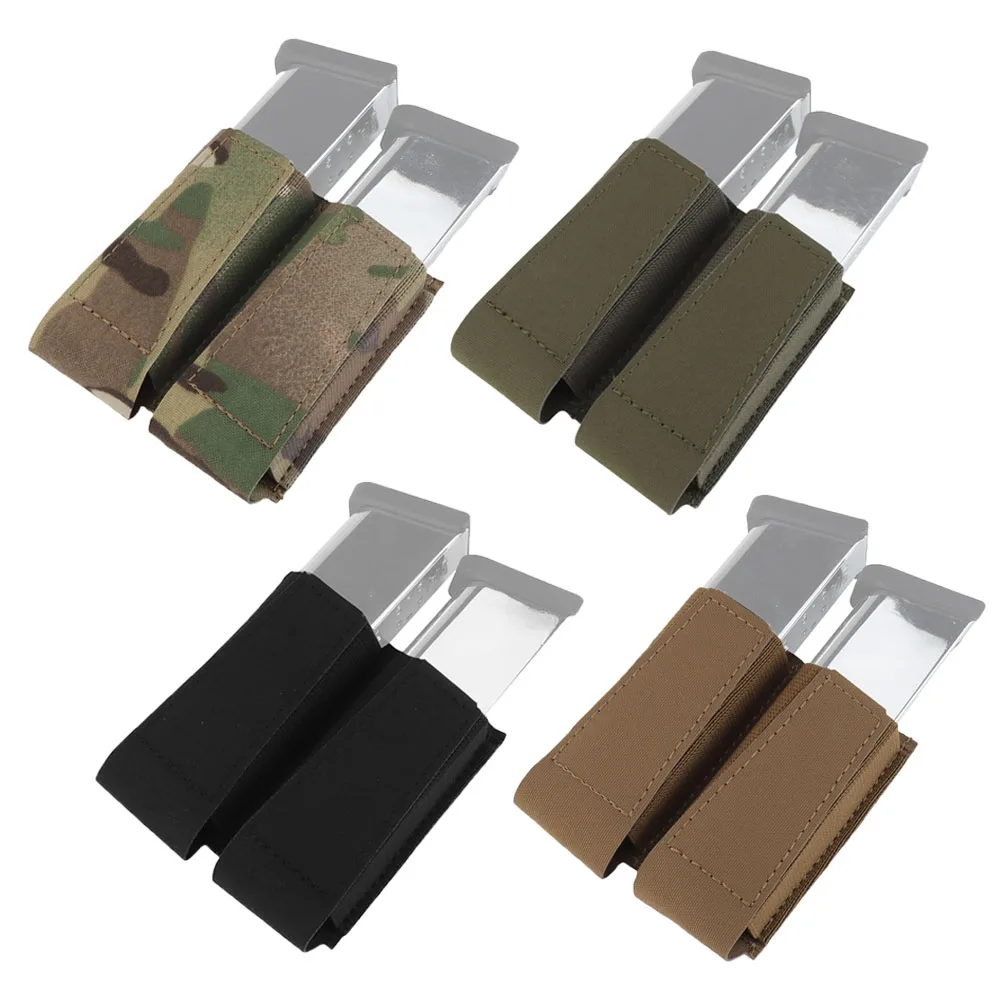 

Tactical MOLLE Pistol Magazine Pouch Double For Glock SIG P320 2011 H&K Militar Belt Carrier Hunting Airsoft Mag Pouch Holster