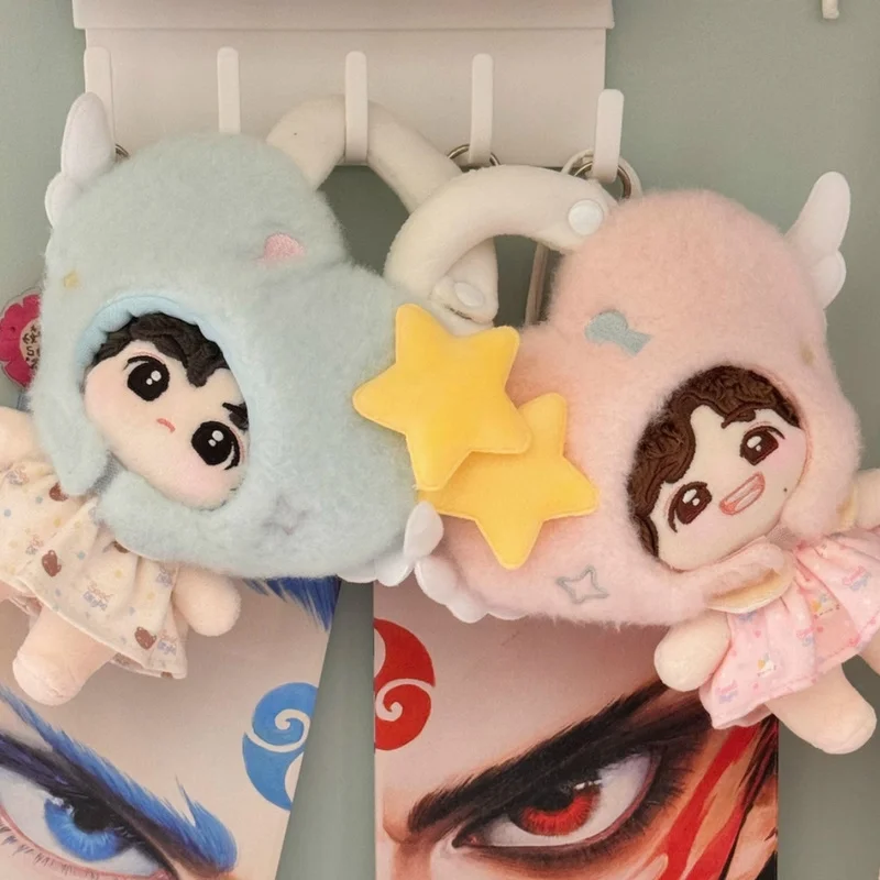 

10 см хлопковая кукла ангел прибытия серии Kawaii голова хлопковая кукла Nunu cp baby маленькая свежая можно повесить с оригинальной детской одеждой