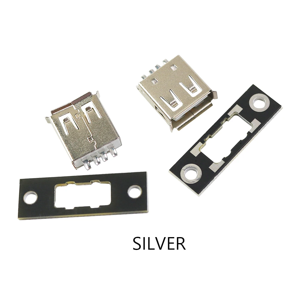 USB A Female Head With Screw Fixed Piece Female Socket Interface Socket USB Female Baffle Data Charging Cable