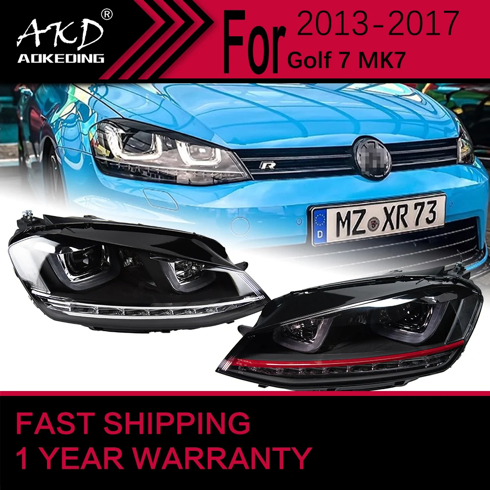 Car Lights for VW Golf7 Golf 7 MK7 Headlight 2013-2017 GTI Head Lamp Drl Projector Lens Automotive Accessories