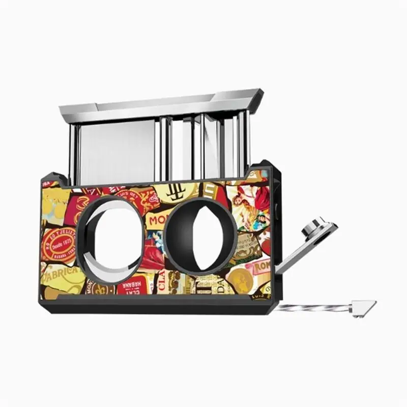 

Кубинский V-образный резак для сигар, острое лезвие из нержавеющей стали, многофункциональные ножницы, дырокол для сигар через иглу, аксессуары для сигар