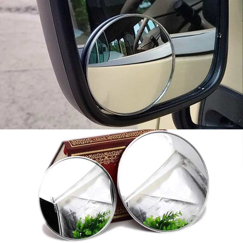 

1PC Car Side Mirrors for Truck Car Blind Spot Mirror HD Round Convex Wide Angle Waterproof Auto Rear View Convex Mirrors