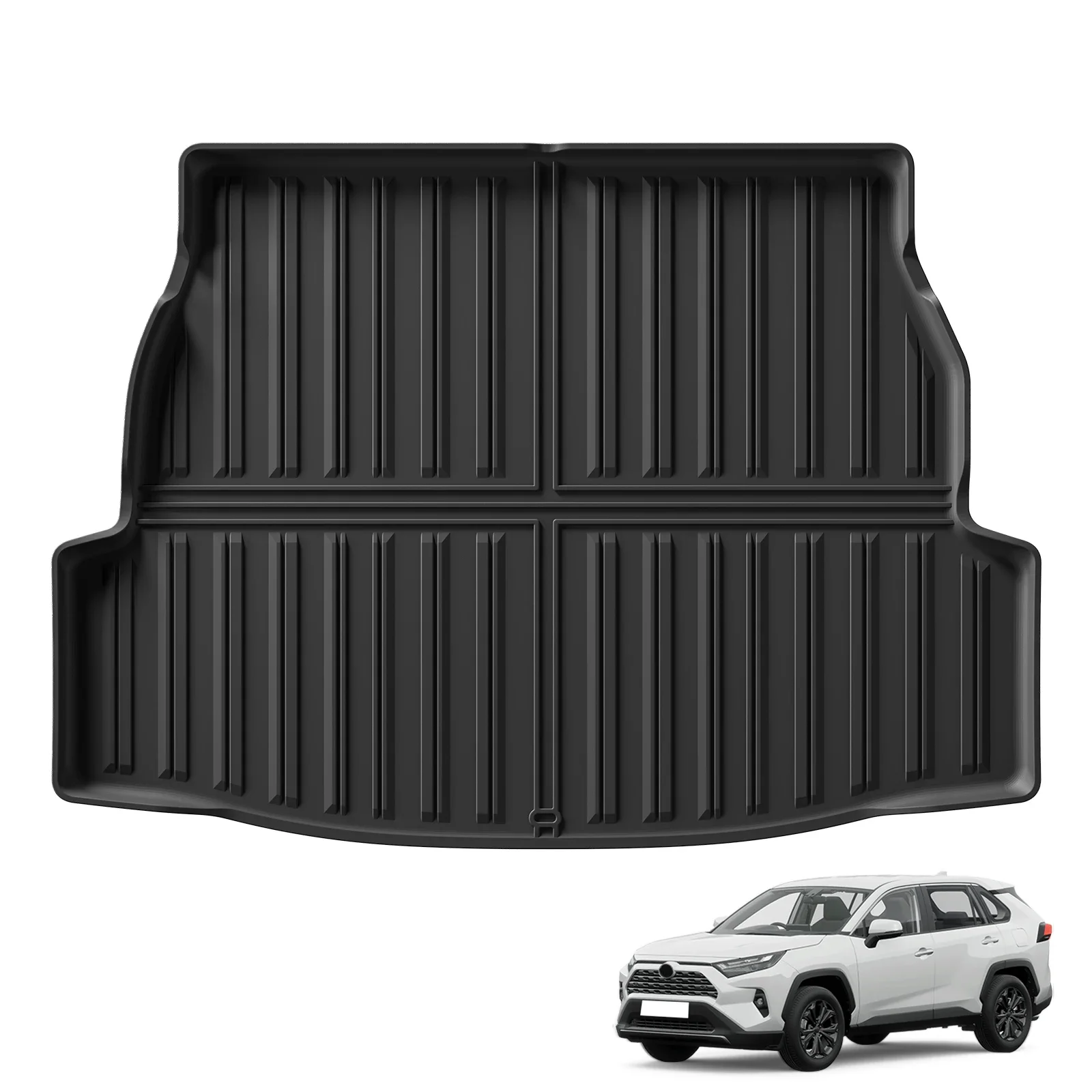 Fußmatten für Toyota RAV4 2019-2024 2025 Rechtslenker, Kofferraummatte, TPE 3D Fußmatte, Zubehör – Detail 9