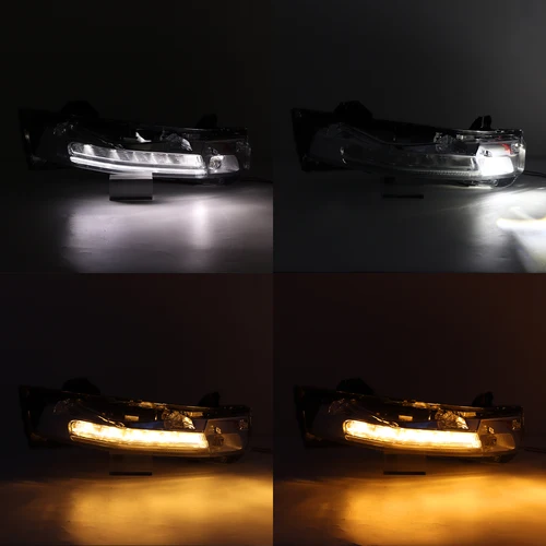 Imagen 2 del producto Luz LED antiniebla para parachoques delantero de coche, luces de circulación diurna DRL, intermitente, para Ford Mustang 2018, 2019, 2020, versión de EE. UU.