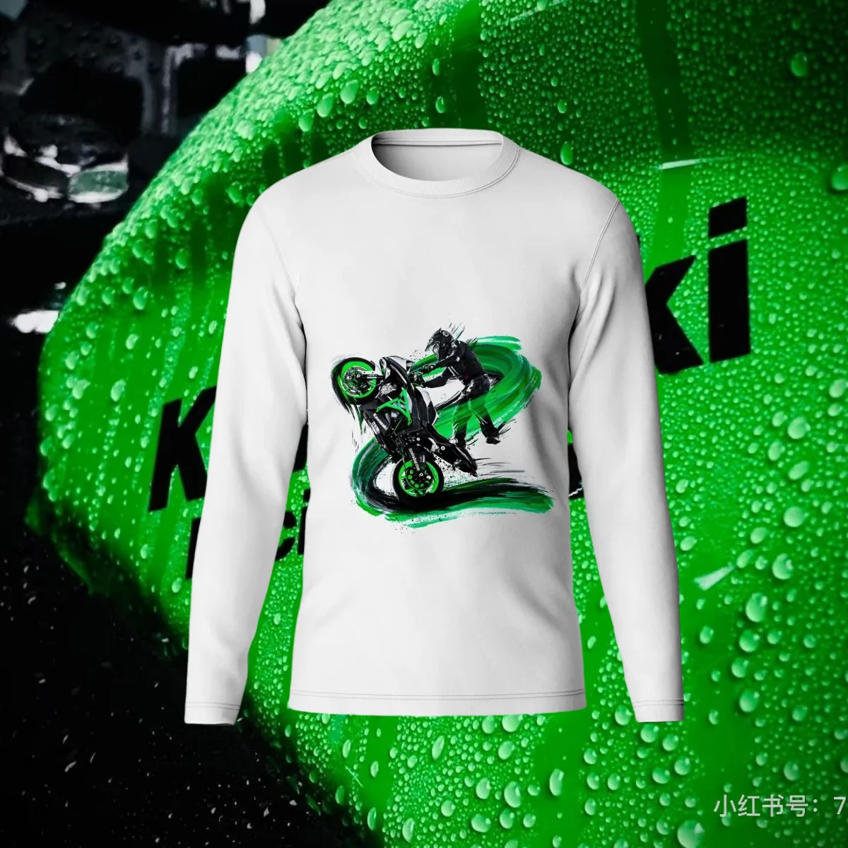 

2025 Kawasaki Off Road Enduro Motocross Jersey Bmx Downhill Speed Bicycle Cycling T-Shirt for Men Mtb Jersey Bike Shirt Long