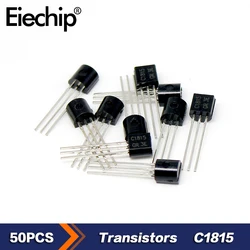 Transistor NPN Transistor, 2SC1815 TO-92, 50V, 0.15A Triode, Componente Eletrônico, C1815, Novo, Original, 50Pcs