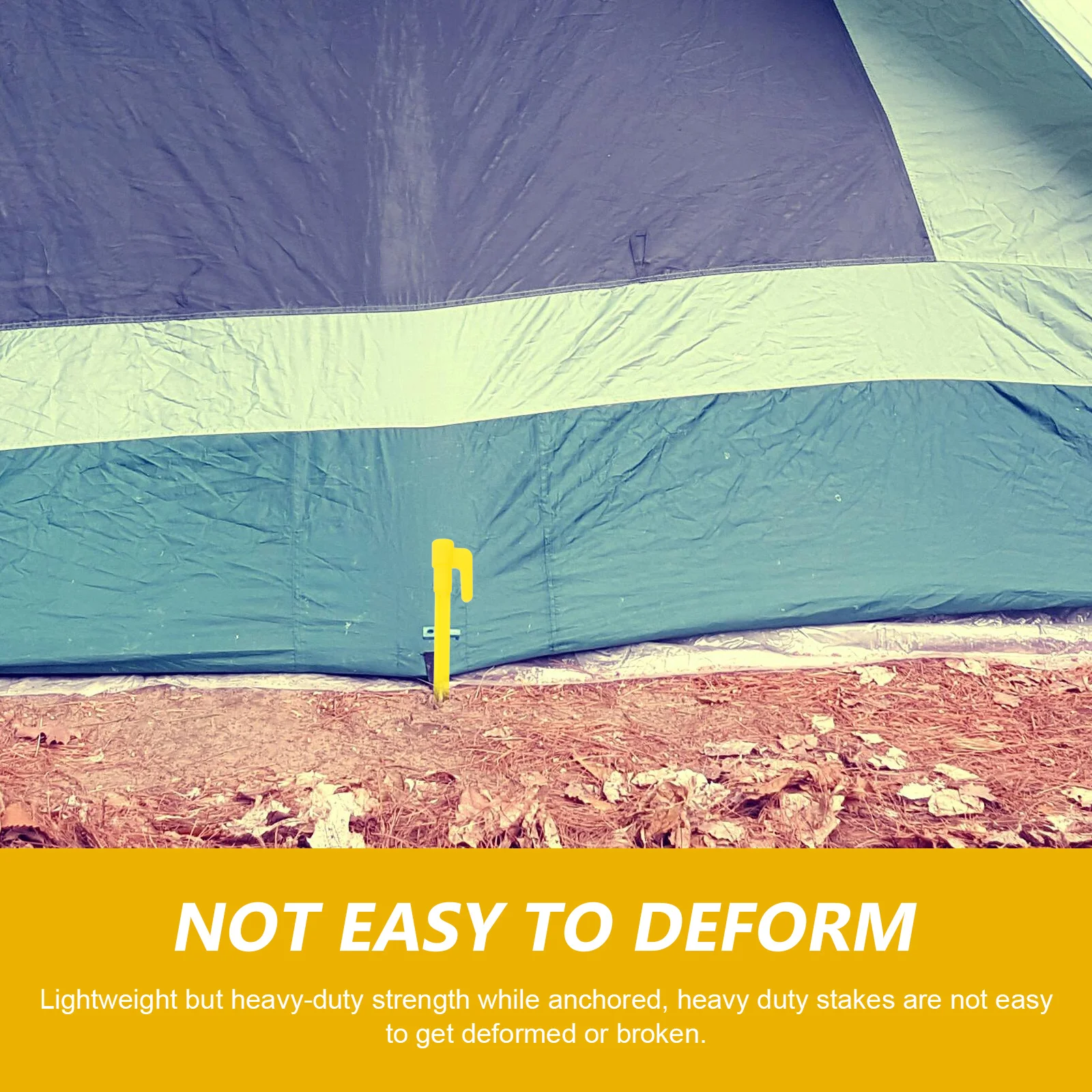 

50pcs Heavy Duty Outdoor Camping Windproof Ground Pegs For Tents Tarps Gazebos Beach Garden Fixing Lawn Camping Accessories Tent