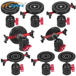 Hot Shoe 1/4 Screw Hole Tripod Mount Magnetic Suction Cup Phone Holder Ball Head with Lock Cold Shoe for MagSafe Tripod Bracket