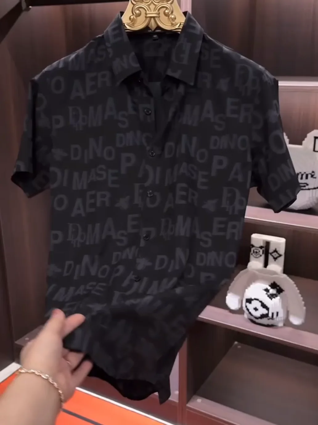 

Summer New Men's Skin-friendly irt ort Sve High Quali Faion Casual Versatile Cool Busin European Sle Slim Fit