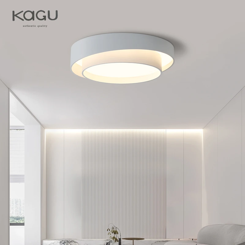 LED Ceiling Light All Copper Modern Living Room Light Nordic Simple Room Round Bedroom Decorative Light Ceiling Light