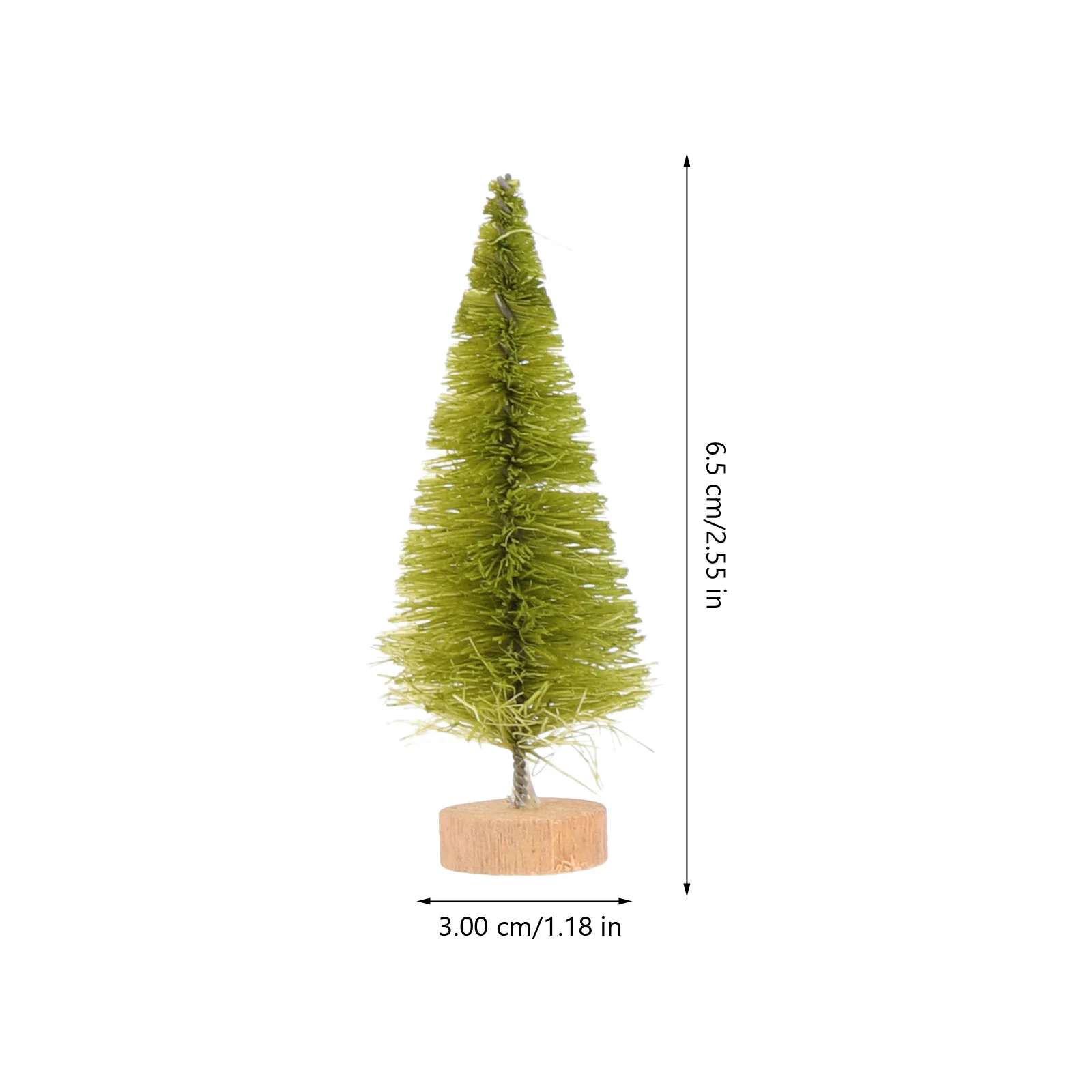 24 Pcs Mini Christmas Tree Artificial Desktop Ornament Dining Table Xmas Decorations Small Scene Sisal Silk Wood Ornaments