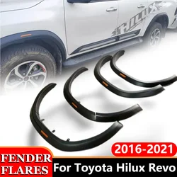 Spatlappen Bogen Spatbordverbreders Voor Toyota Hilux Revo 2016-2021 Dubbele Cabine Spatborden Met Reflector 4X4 auto Accessoires