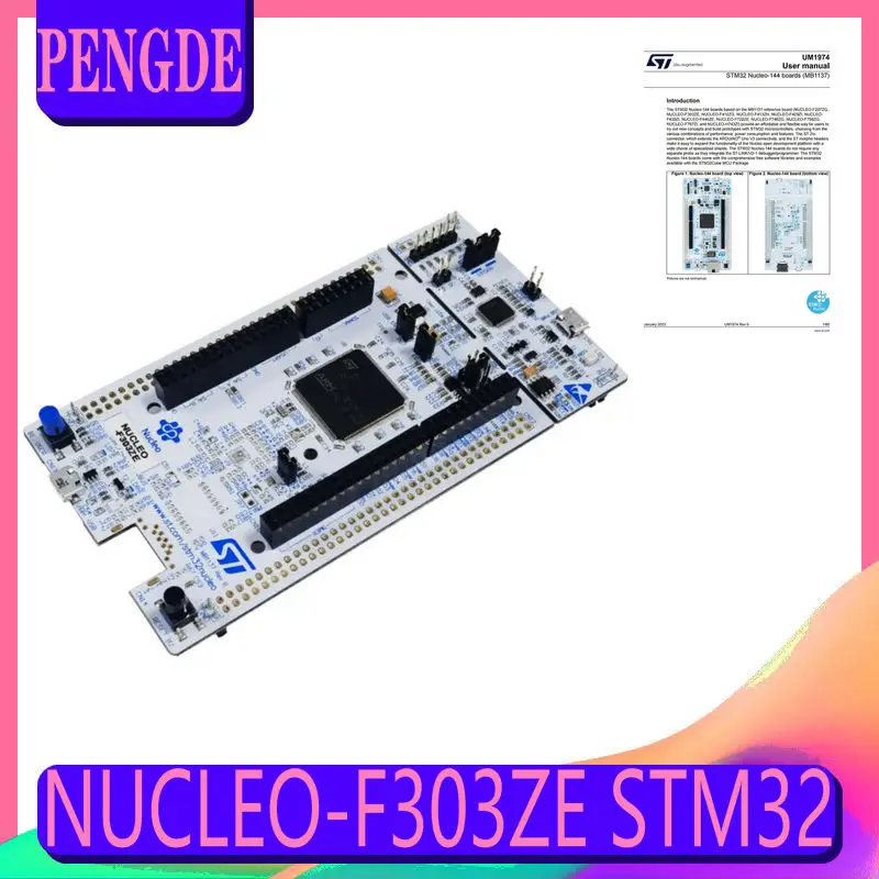 NUCLEO-F303ZE STM32 Nucleo-144 development board with STM32F303ZET6 MCU, supports Arduino, ST Zio and morpho connectivity