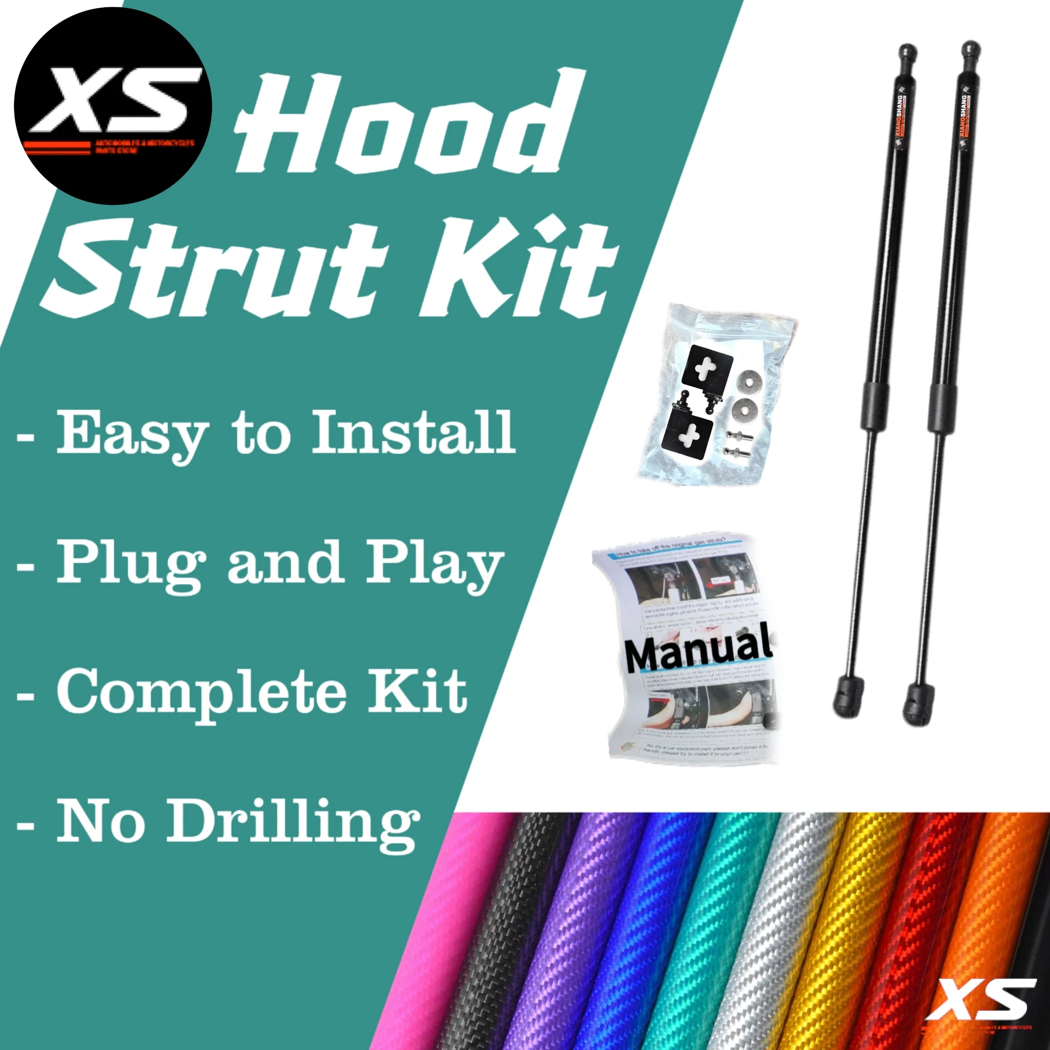 スバルフォレスターsg 2003-2008用フロントフードストラップ,ボンネット変更,リフトサポート,ダンパー,ピストンロッド,シリンダー,ベリンプロップアーム