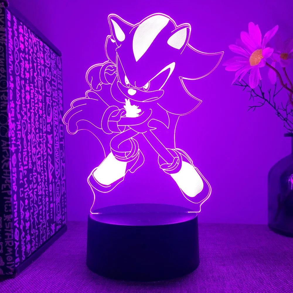 Sonices 3D Visual Illusion Night Light Visual Creative LED Desk Lamp 7/ 16 Color Changes USB Powered Gift for Kids