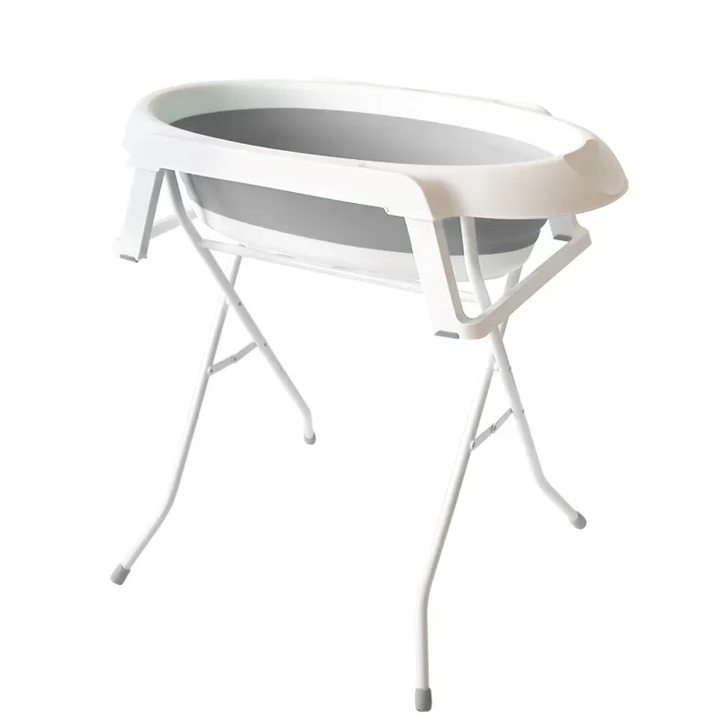 No Bending Pet Folding Bath Cat Puppy Bath Tub Raised Shelf Bracket Bathtub