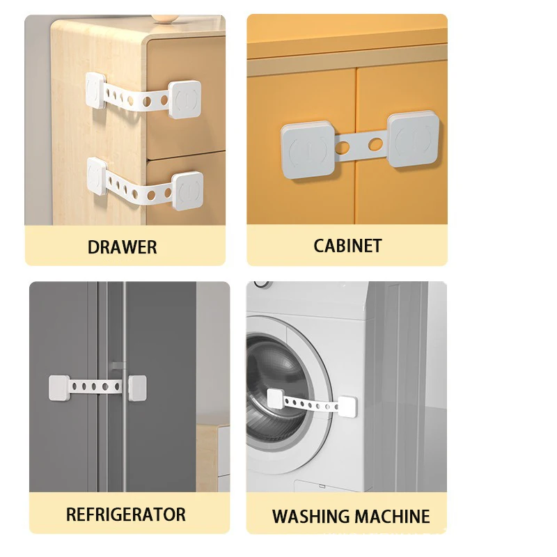 أقفال أمان متعددة الوظائف قابلة للتعديل للأطفال ، واقي أمان ، رعاية أطفال ، خزانة ، باب ، درج ، خزانة ، أطفال ، خزانة ، خزانة ، 5