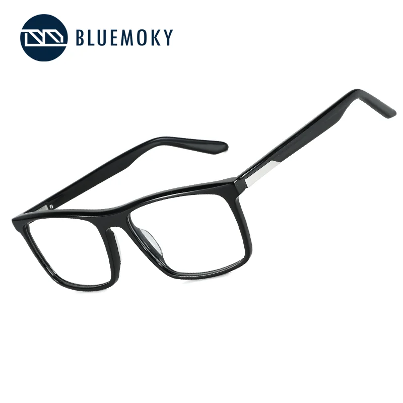 

Оправа для очков BLUEMOKY мужская, квадратная, из ацетата, современный стиль, легкая конструкция, без диоптрий