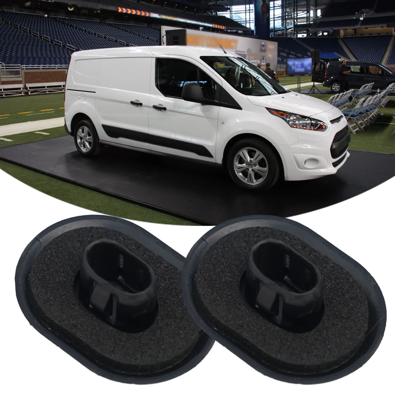 Secure Your Belongings  Effective Grommet Sealing 2x FOR FORD FOR TRANSIT CONNECT 2014+ REAR SECTION ROOF RACK GROMMET PLUG CAP