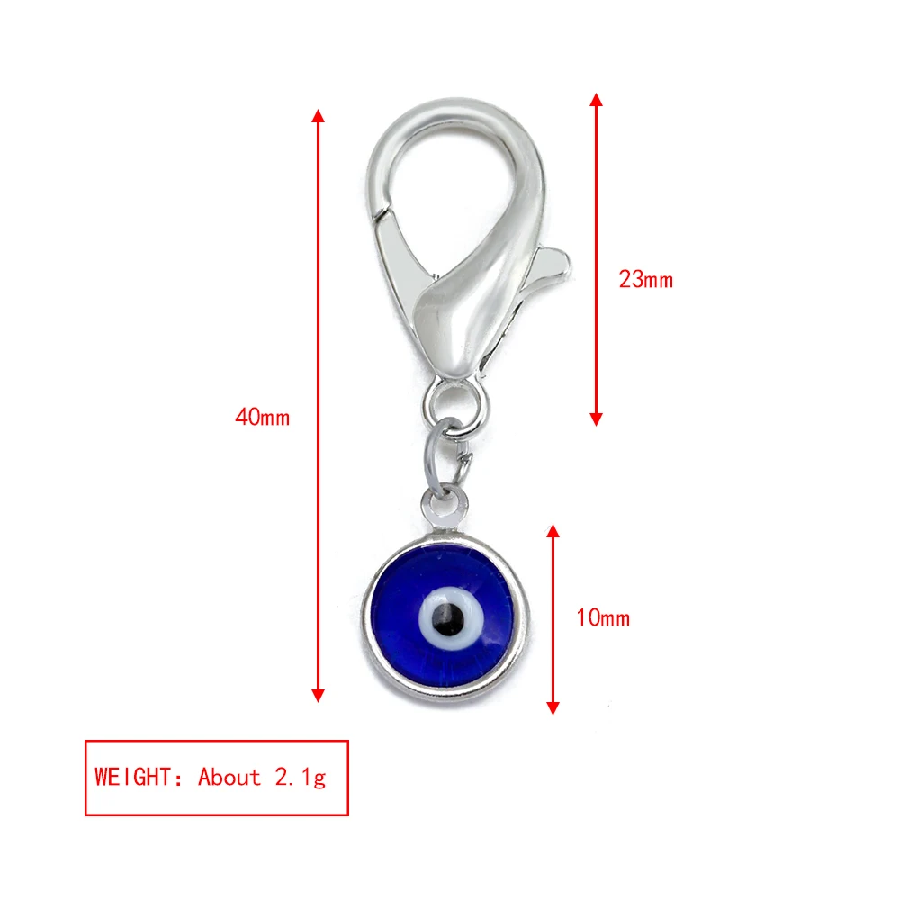 Lucky Eye nazar Turkish Evil Eye Keychain 3pcs/lot Key Chain Women Men Bag Car Keyring Jewelry llavero porte clé מחזיק מפתחות