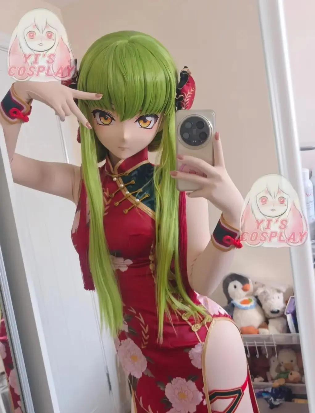 

Yis cosplay Custom Furry head Kigurumi OC Head Cosplay Kemono Fursuit Handmade Headsets Beast Customized Fursuit Kemono Head