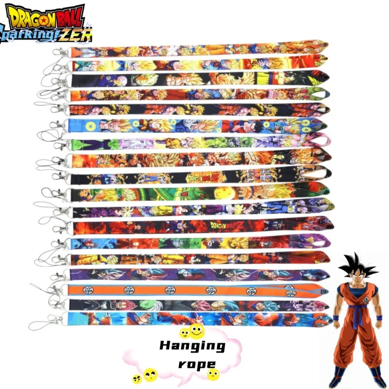 Dragon Ball cartoon anime ID card phone charm trendy lanyard keychain anti-lost accessory gift