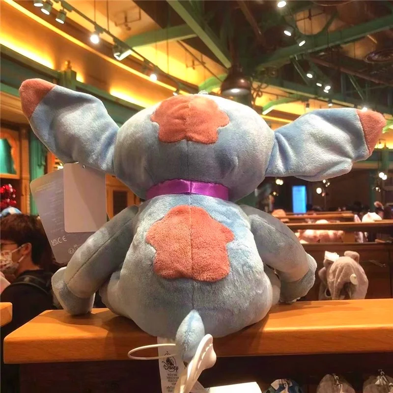 Shanghai Disneyland Stitch Plush Toy with Rose - Stitch Valentine's Day Gift & Souvenir