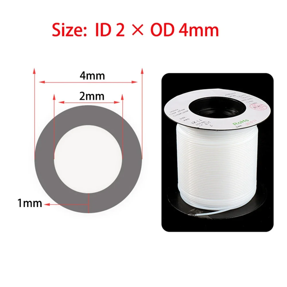 5 метров 0,3 мм 0,5 мм 0,6 мм 0,8 мм 1 мм 1,2 мм 1,5 мм 1,6 мм 1,8 мм 2 мм 2,5 мм ID Micro PTFE Гибкий мягкий шланг Трубка